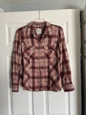 Style and CO plaid shirt size medium